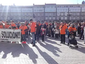 Concentraci&oacute;n en Mar&iacute;a Pita en defensa dos postos de traballo de Alcoa celebrada na Coru&ntilde;a o 17.11.2018