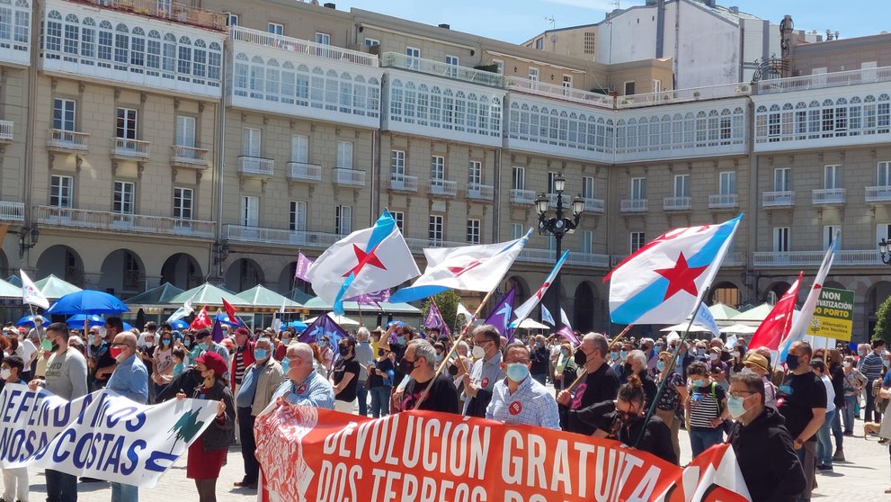 Manifestación A Coruña Non Se Vende. 31 de maio de 2021.