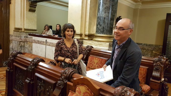 Avia e Jorquera  no primeiro pleno do mandato. 12 de setembro de 2019.