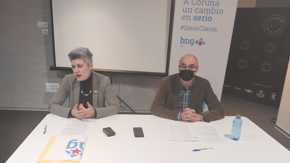 Conferencia de prensa Mercedes Queixas e Francisco Jorquera. Presentación emendas parciais aos orzamentos da Xunta para 2021.