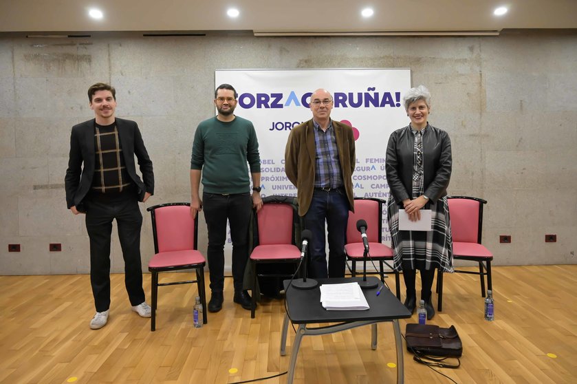 Ignacio Sota, David Soto, Francisco Jorquera e Mercedes Queixas na segunda entrega do Fío Directo co BNG, sobre o Acordo de Orzamentos 2024.