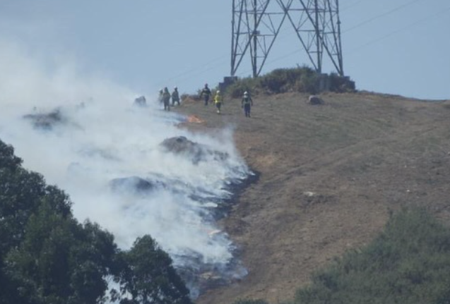 Incendio perto de Novo Mesoiro