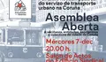 Asemblea Aberta pola xestión pública do transporte urbano na Coruña. Mércores 7 de decembro, 20.00 h