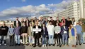 Fotografía de grupo da candidatura na Coiraza do Orzán