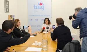 Conferencia de prensa de Avia Veira sobre mobilidade, 11 de maio de 2026.