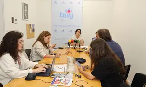 Foto conferencia de prensa de Avia Veira sobre a situaci&oacute;n econ&oacute;mica do Concello, 18 de xu&ntilde;o de 2026.