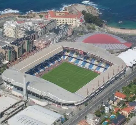 Vista a&eacute;rea do Estadio Municipal de Riazor