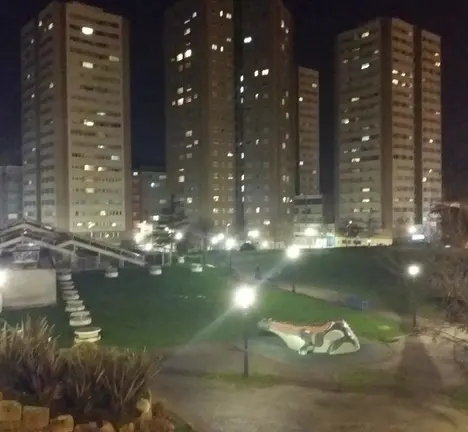 Contaminaci&oacute;n lum&iacute;nica no parque Europa