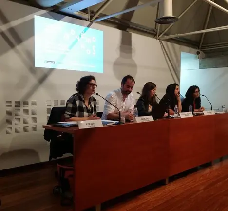 Un dos momentos da intervenci&oacute;n da nosa concelleira Avia veira durante a celebraci&oacute;n do Foro Mov&eacute;monos