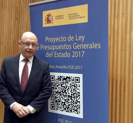 Un dos momentos da presentaci&oacute;n dos orzamentos xerais do Estafo feita polo ministro Crist&oacute;bal Montoro