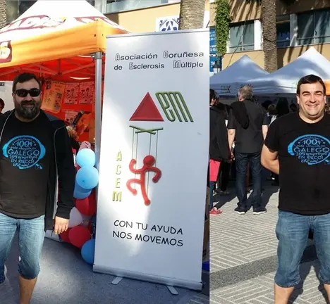 O noso Respons&aacute;bel Local, Manel M&eacute;ndez, antes e despois de "visitar" a II Edici&oacute;n da Barber&iacute;a Solidaria