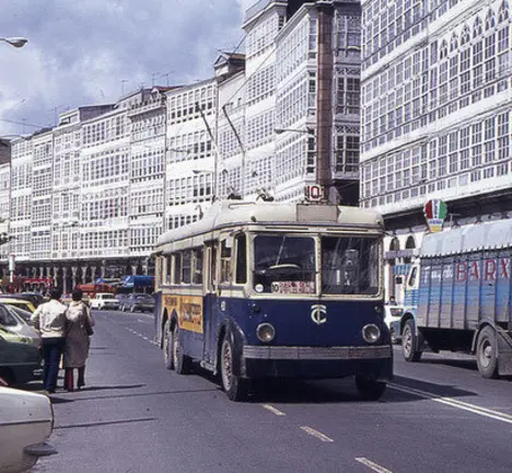 Bus da Compa&ntilde;&iacute;a de Tranv&iacute;a dos anos 60 do s&eacute;culo pasado