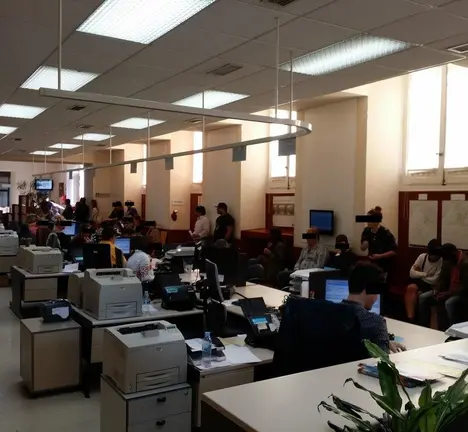 Espazos do Rexistro municipal situado no Palacio municipal de Mar&iacute;a Pita