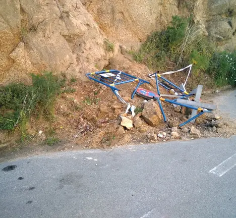 Situaci&oacute;n do desprendemento a d&iacute;a de hoxe na r&uacute;a Jaime Hervada