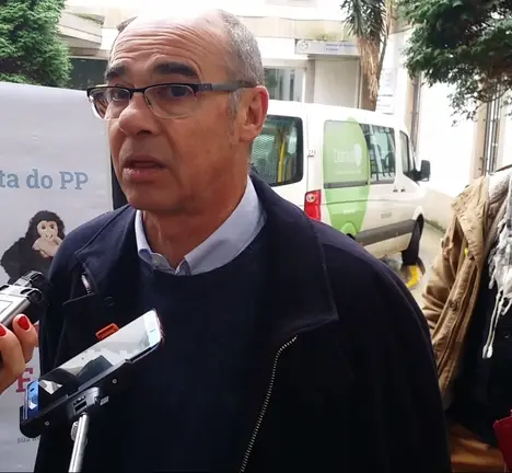 Un dos momentos da intervenci&oacute;n de Francisco Jorquera na rolda de prensa
