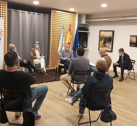 Reuni&oacute;n con Ascega, Asociaci&oacute;n de Emprendedores de Galicia, na s&uacute;a sede (r&uacute;a Vilar Ponte).