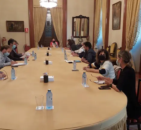 Reuni&oacute;n constitutiva da Mesa de Traballo coa veci&ntilde;anza de Elvi&ntilde;a. 29 de setembro de 2020.