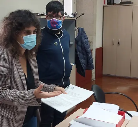 Avia Veira rexistra as alegaci&oacute;ns do BNG ao Proxecto das Percebeiras.