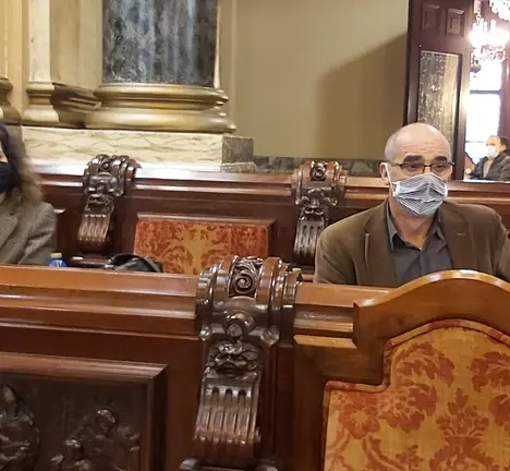 Avia Veira e Francisco Jorquera no Pleno Extraordinario. Ordenanzas fiscais. 12 de novembro.