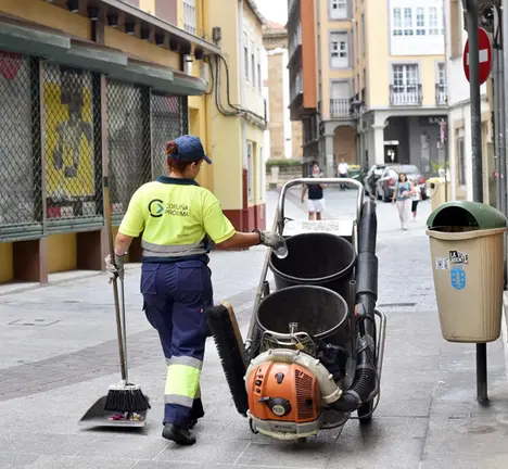 Servizo de limpeza viaria. Foto: IG