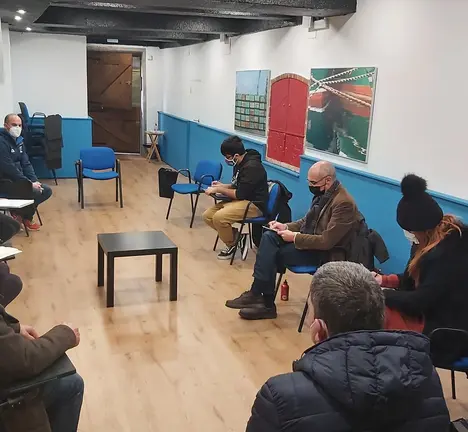 Reuni&oacute;n Francisco Jorquera con integrantes do comit&eacute; de empresa de Albada.