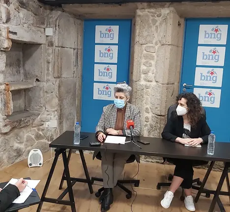 Conferencia de prensa Queixas e Veira sobre a lei de sa&uacute;de
