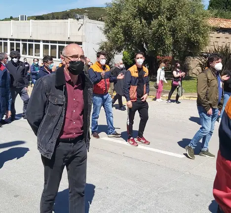 Jorquera marcha cos traballadores da Refinar&iacute;a