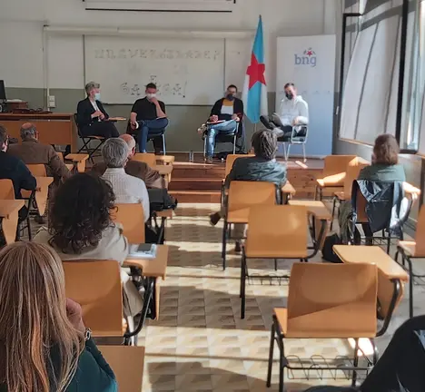 Acto en defensa das universidades p&uacute;blicas e contra o proxecto privatizador de Abanca/Xunta. Francisco Jorquera.