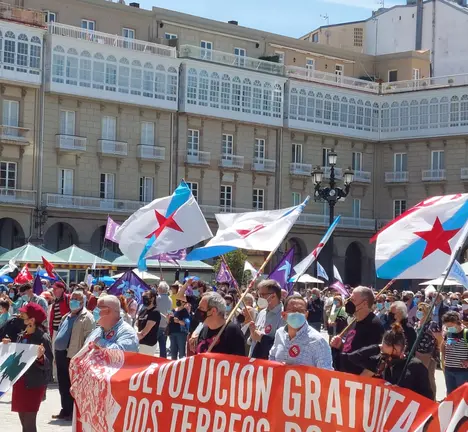 Manifestaci&oacute;n A Coru&ntilde;a Non Se Vende. 31 de maio de 2021.