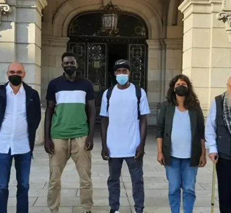 Ibrahima e Magatte en Mar&iacute;a Pita