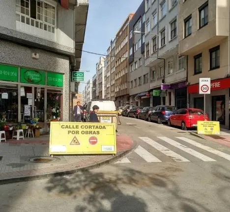 Obras na r&uacute;a P&aacute;ramo. Foto: Entre N&oacute;s Dixital