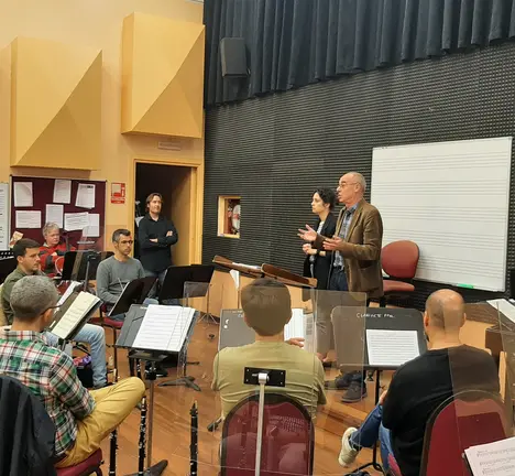 Visita Jorquera e Veira &aacute; Banda Municipal de M&uacute;sica