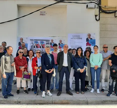 Jorquera e candidatos diante do soar de Adelaida Muro