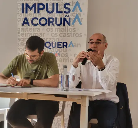 Francisco Jorquera na Asemblea Local que refrendou o Acordo de Investidura 2023