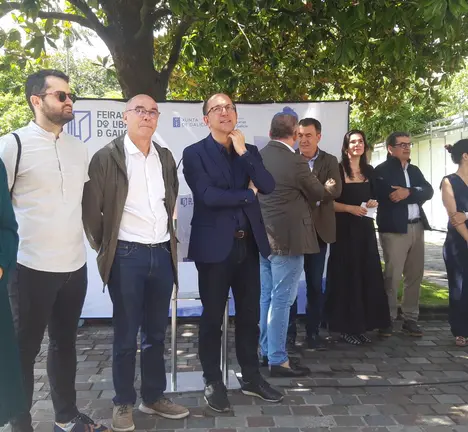 O grupo municipal do BNG ao completo na inauguraci&oacute;n da Feira do Libro 2023