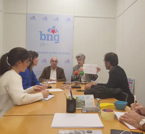 Conferencia de prensa Francisco Jorquera e Mercedes Queixas. Avaliaci&oacute;n dos orzamentos da Xunta para 2024.