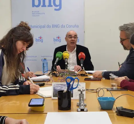 Conferencia de prensa propostas BNG para os orzamentos do Concello 2024. Francisco Jorquera.