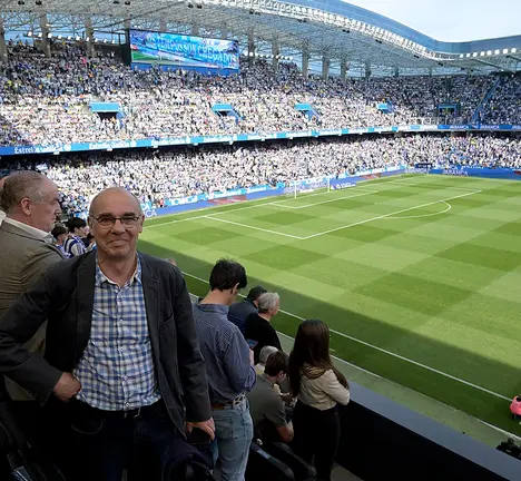 Jorquera no estadio de Riazor
