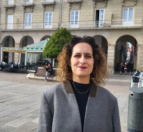 Avia Veira en Mar&iacute;a Pita. Xaneiro de 2015.