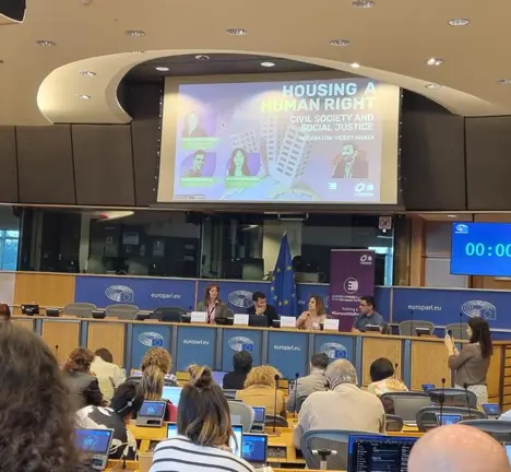 Avia Veira no Parlamento europeo