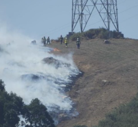 Incendio perto de Novo Mesoiro