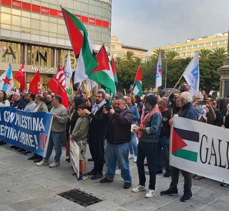 Concentraci&oacute;n no Obelisco contra o xenocidio en Gaza