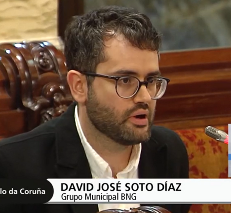 David Soto, no Pleno extraordinario sobre a falida candidatura do mundial 2030.
