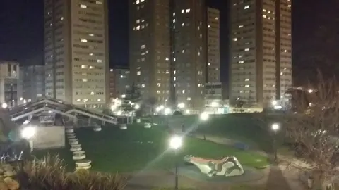 Contaminaci&oacute;n lum&iacute;nica no parque Europa