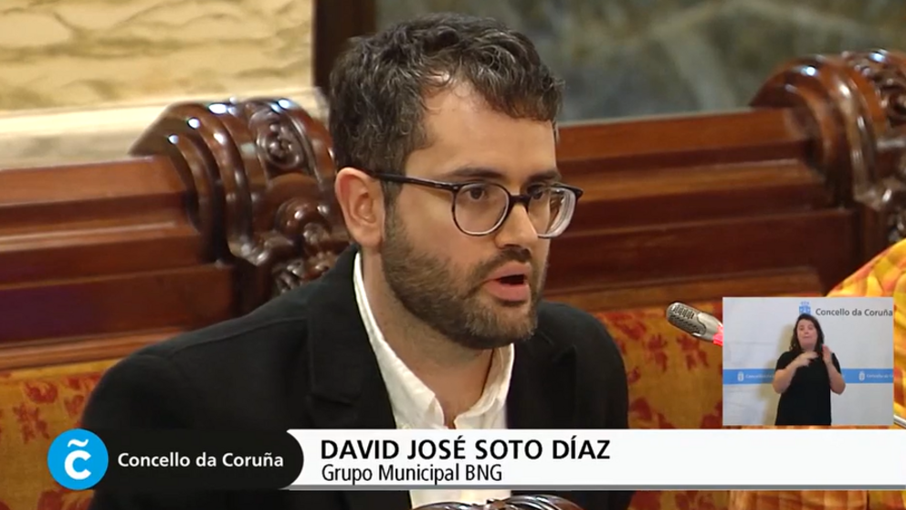 David Soto, no Pleno extraordinario sobre a falida candidatura do mundial 2030.