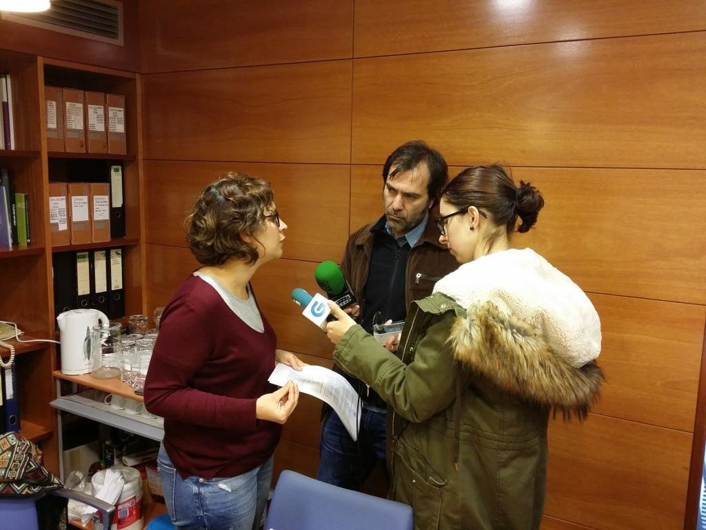 Un dos momentos da rolda de prensa ofrecida esta mañá pola nosa concelleira Avia Veira