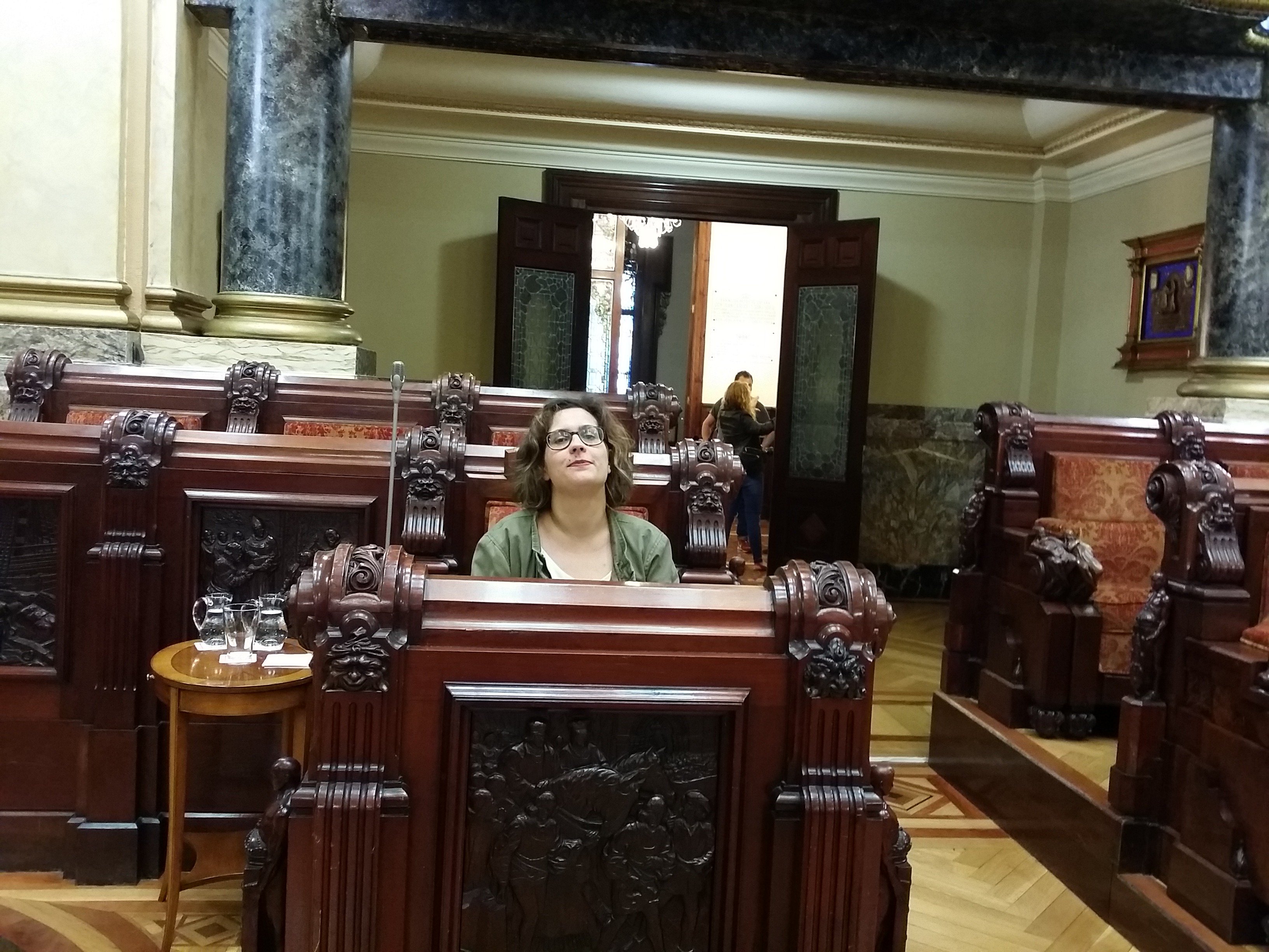 Avia momentos previos ao comezo do Pleno