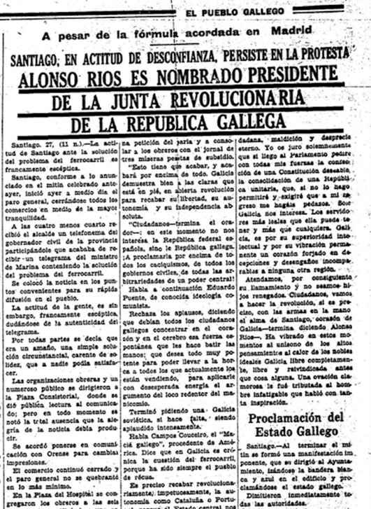 Titulares do periódico