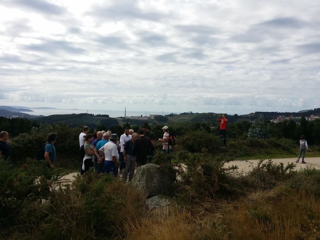 Vista panorámica do Lugar de Teixoeira, en santa Icía, a menos de 100 metros da Coruña
