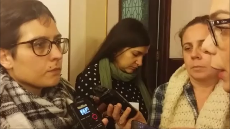 Un dos momentos da rolda de prensa de valoración da entrega do proxecto de orzamentos 2018
